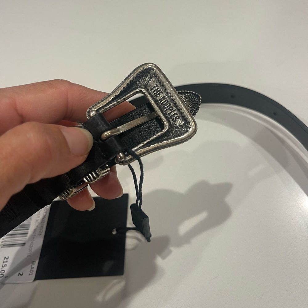 The Kooples Western-Style Leather Belt NWT - Picture 9 of 11